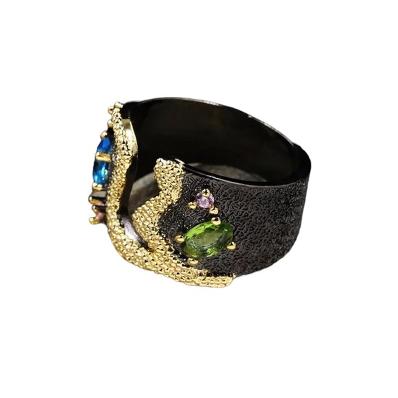 925 Silver Artisan Made Art Deco Ring - Picture 8 of 8